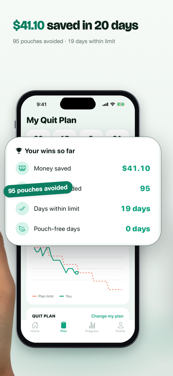 App Store slide — $41.10 saved in 20 days
