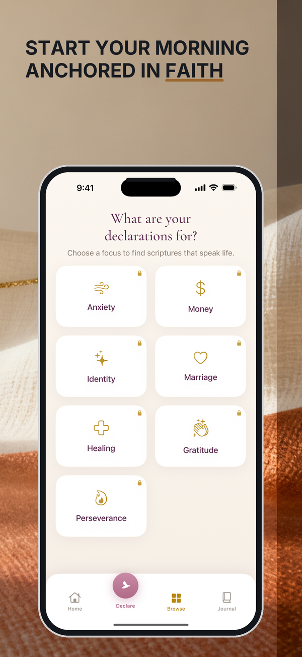 App Store slide — Declarations for every focus